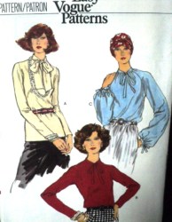 9607 VOGUE LOOSE FIT EZ TUCK IN OR NOT LS BLOUSE PATTERN 14